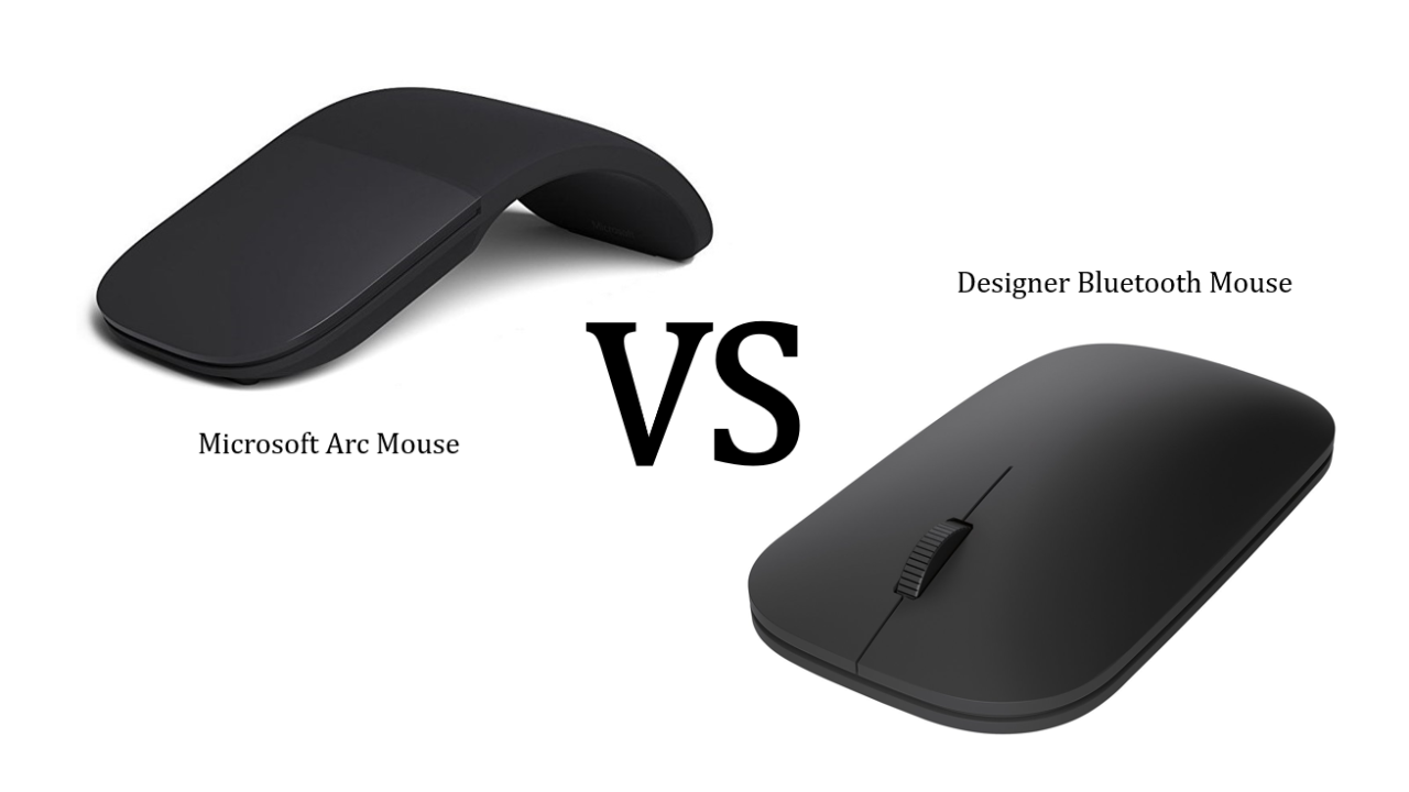 Microsoft 製 Arc Mouse と Designer Bluetooth Mouse を徹底比較